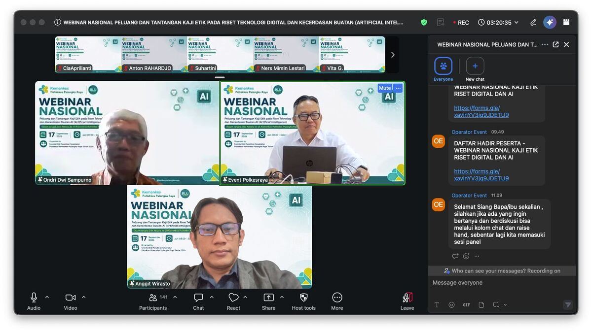 Dosen S1 Informatika Universitas Harapan Bangsa Jadi Pemateri dalam Webinar Nasional Kaji Etik AI dan Teknologi Digital